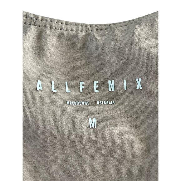 All Fenix Ivy‎ Beige Multi Color Block High-Impact Sports Bra Size Medium $65 - Picture 8 of 14